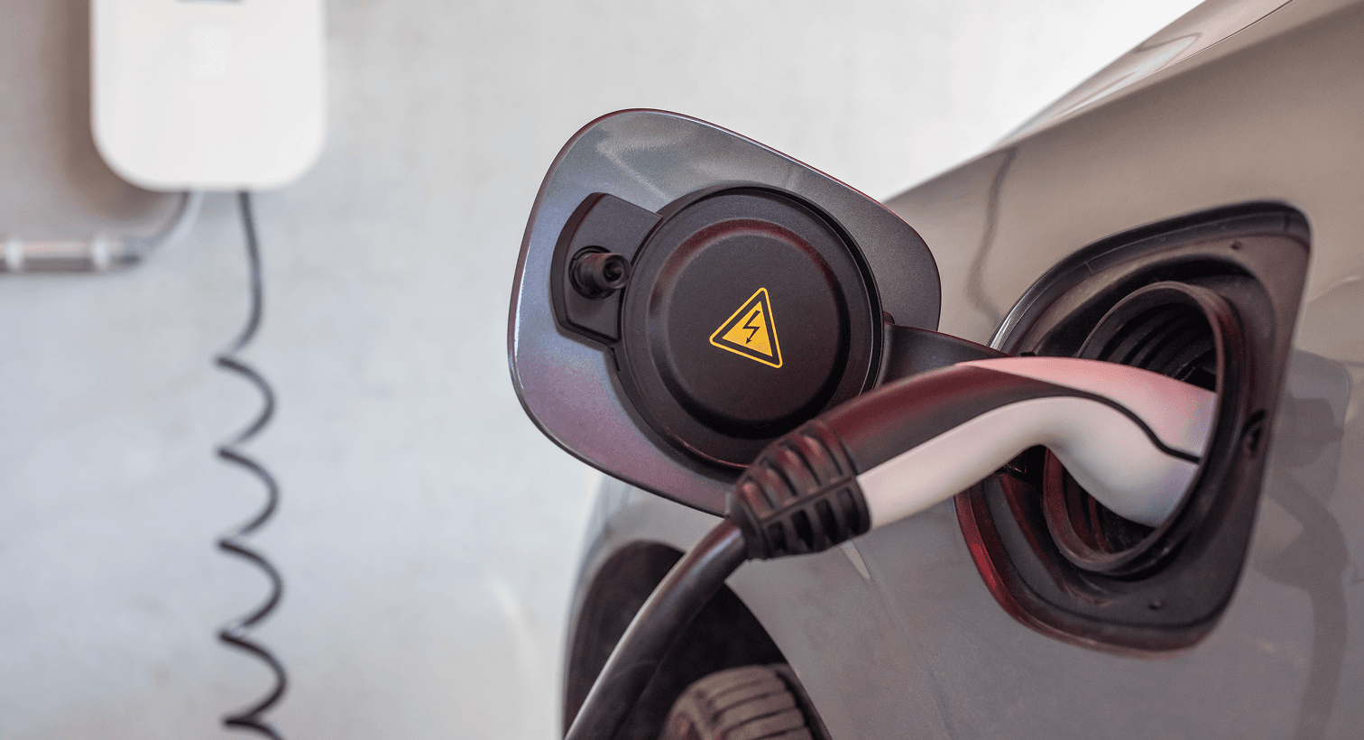 Residential electric vehicle charging using a home EV charging station.